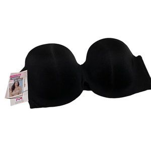 Maidenform Sweet Nothings No Slip Full Cover Strapless Bra Convertible 40D Black